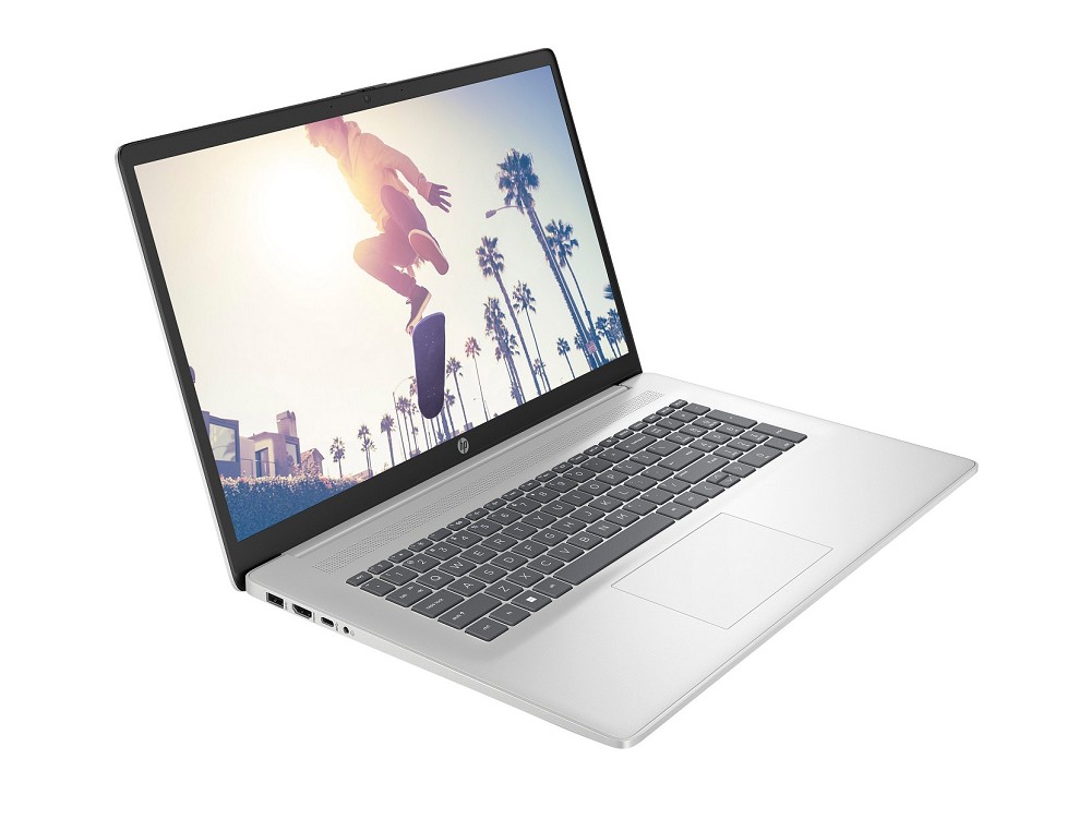 HP Laptop 17-cn4451ng – 17,3", Intel Core 5 120U, 16 GB RAM, hinten