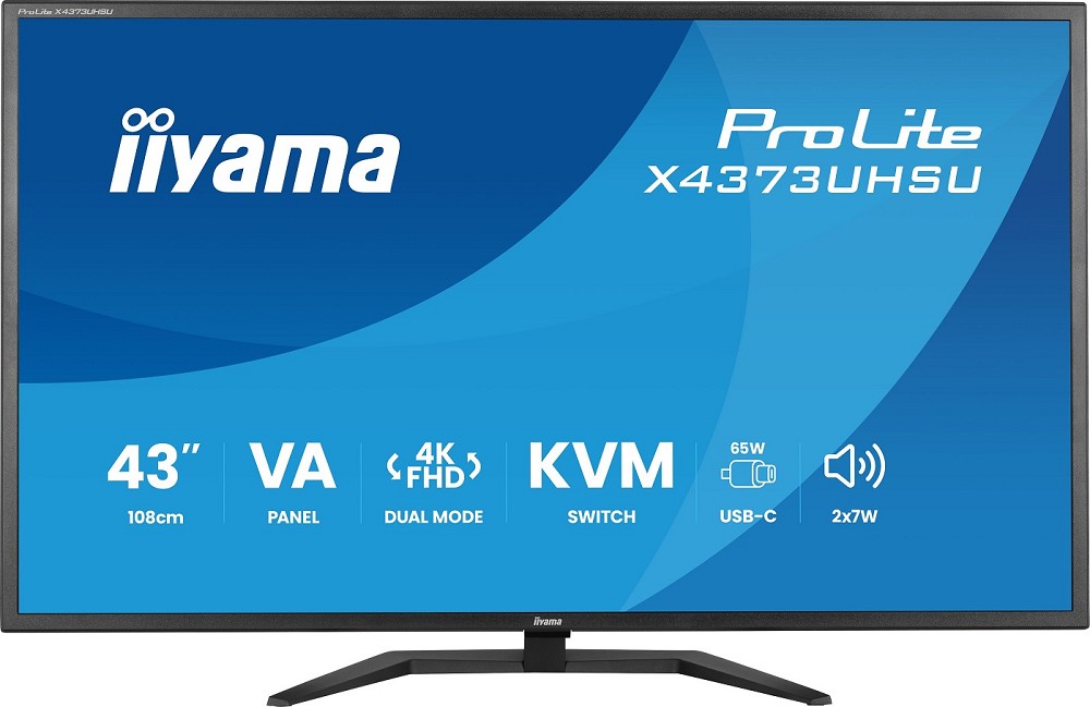 iiyama ProLite X4373UHSU-B2 - 108 cm (42.5") 3840 x 2160 Pixel 4K 560