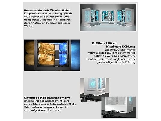 COUGAR OmnyX WT 8152 Gaming-PC, Ryzen 7 9850X3D, 64GB RAM, 2 unten
