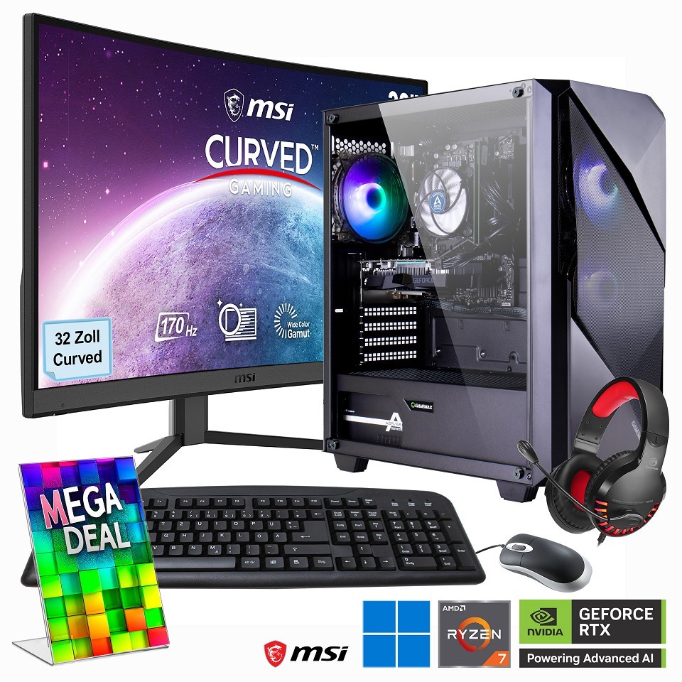 HYRICAN MegaDeal Gaming-PC Striker SET2490 7374 Ry