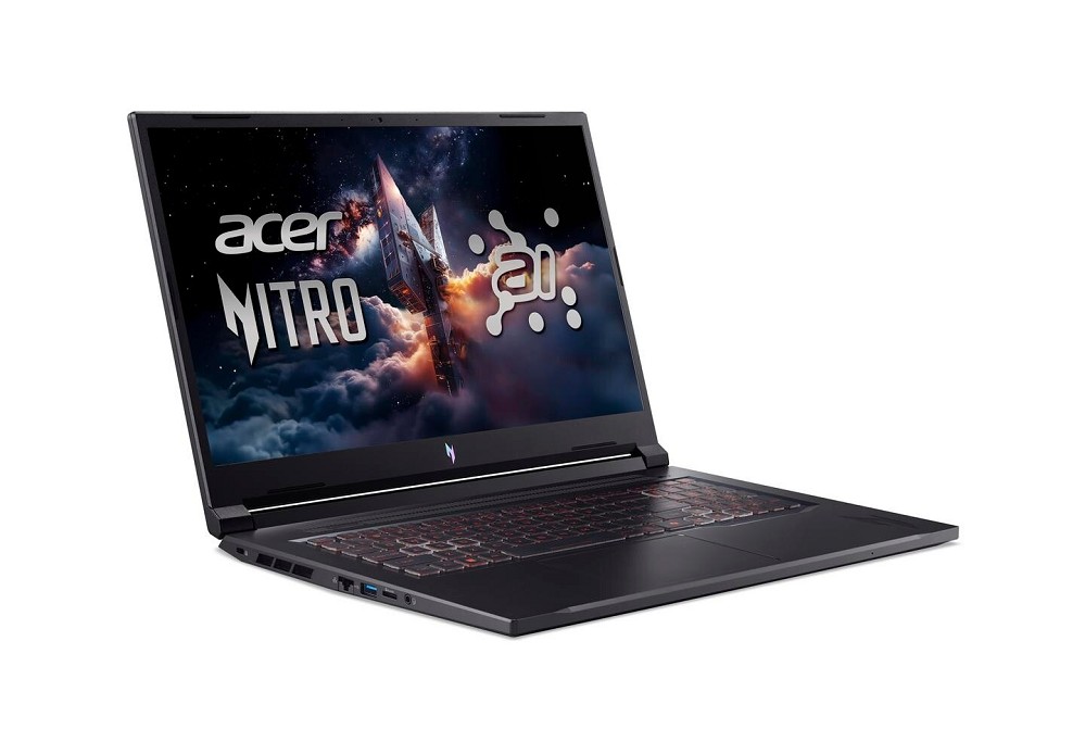 Acer Nitro V17, AMD Ryzen 7 260 bis 5,10 GHz, 16 G hinten