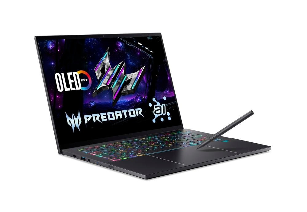 Acer Predator Triton 14 AI PT14-52T-987D, 14,5" OLED, Intel  hinten