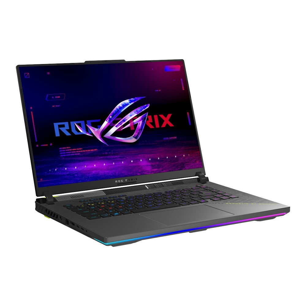ASUS ROG Strix 16 – 16", AMD Ryzen 9-9955HX, 32 GB RAM, 1 TB hinten