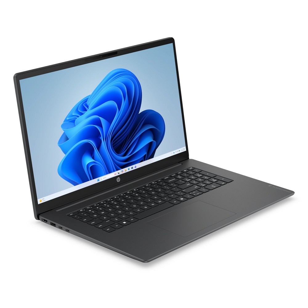 HP OmniBook 3 – 17,3", Intel Core 3 100U, 8 GB RAM, 512 GB S hinten