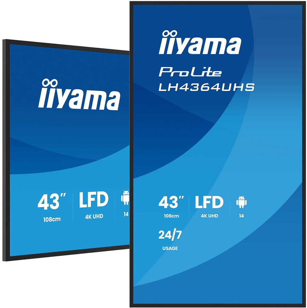 iiyama LH4364UHS-B1AG Signage-Display Digital Sign