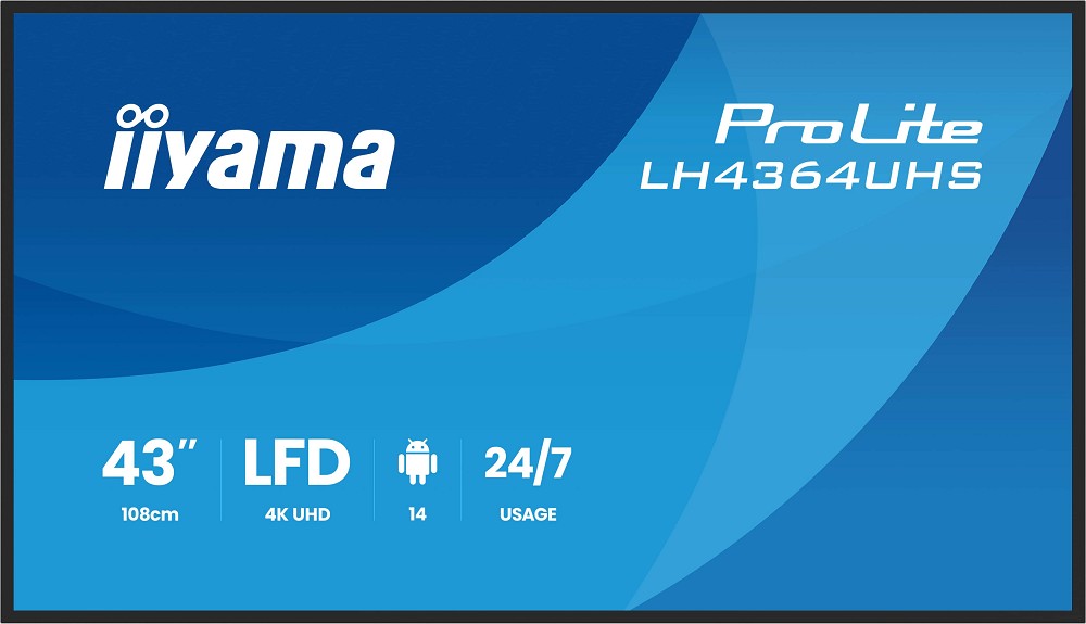 iiyama LH4364UHS-B1AG Signage-Display Digital Sign hinten