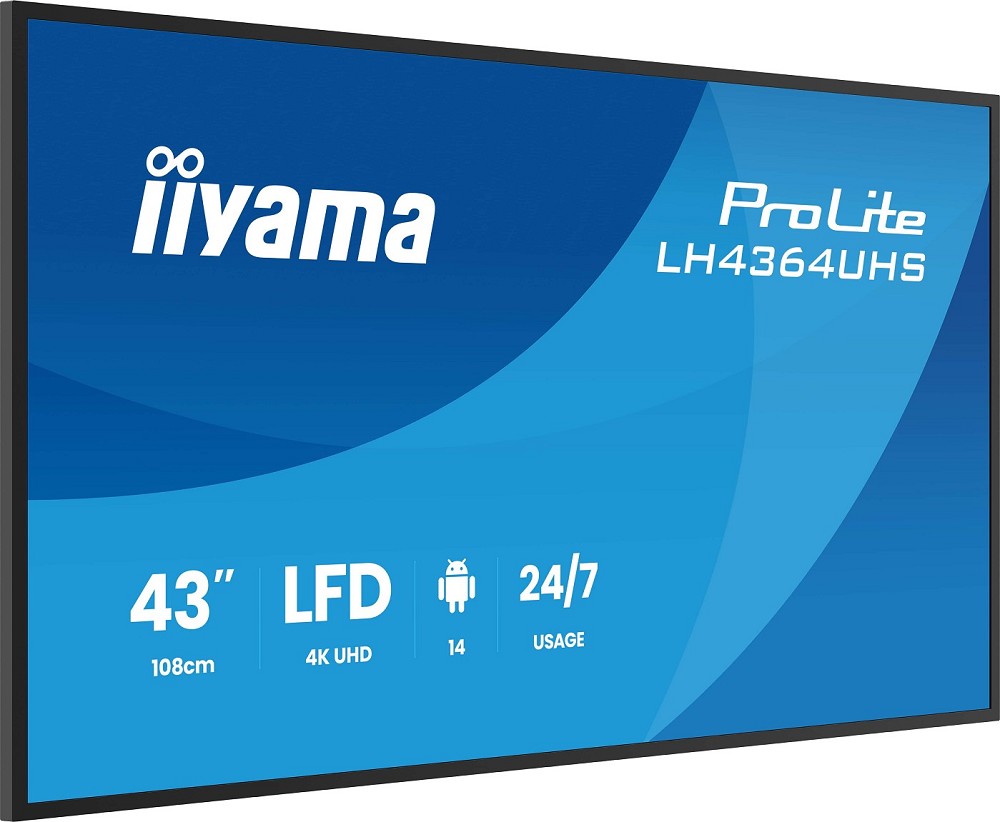 iiyama LH4364UHS-B1AG Signage-Display Digital Sign rechts