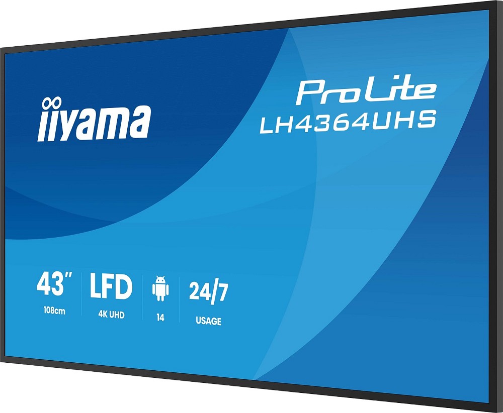 iiyama LH4364UHS-B1AG Signage-Display Digital Sign unten