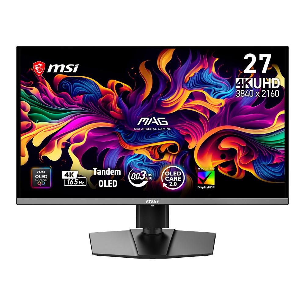 MSI MAG 272UPDE QD-OLED E16, 26,5" QD-OLED, 4K UHD, 165 Hz, 0,03  402