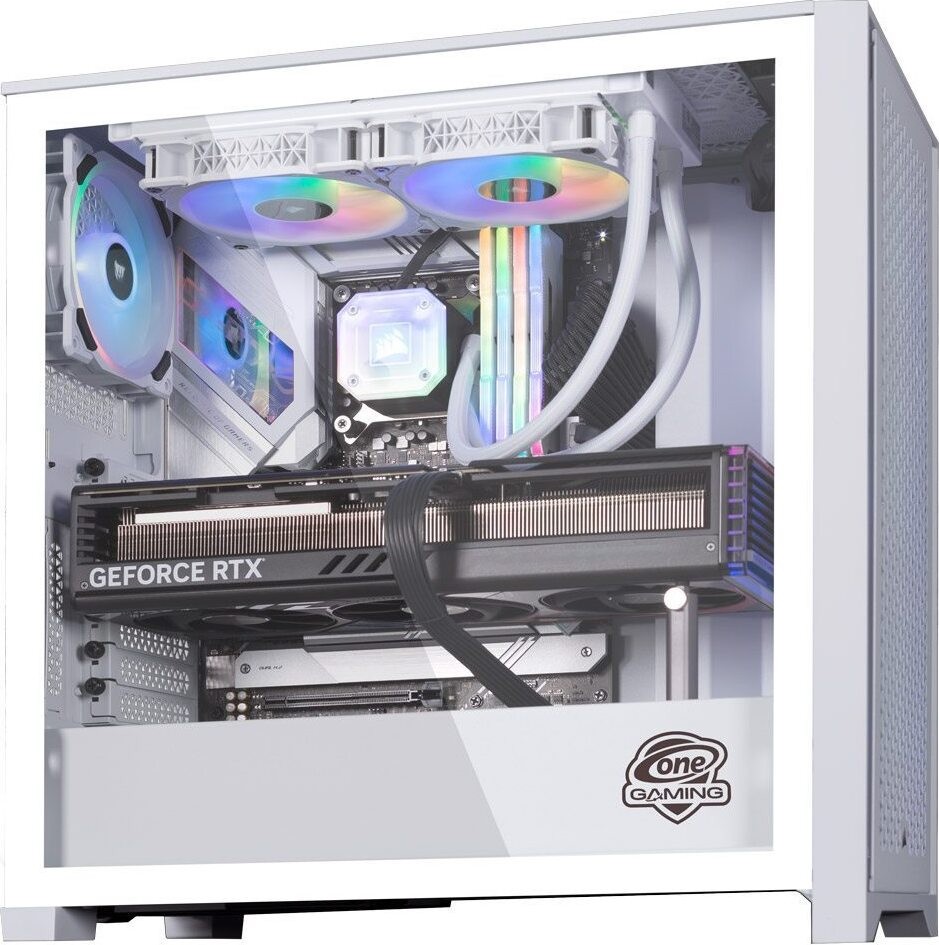 ONE GAMING Gaming PC White Edition IN26 hinten