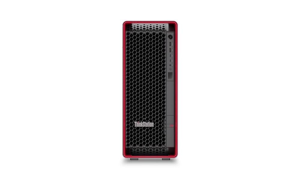 Lenovo ThinkStation P8 – AMD Ryzen Threadripper PRO 9975WX,  hinten