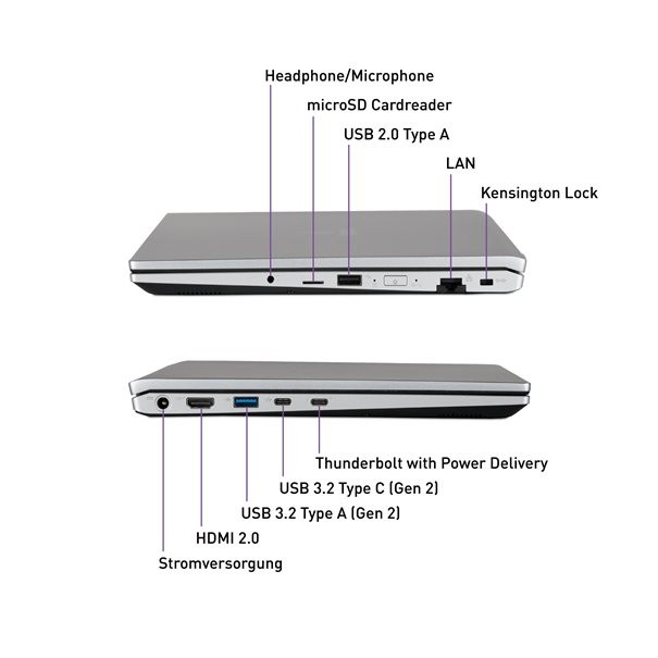 TERRA MOBILE 1551R - 15.6" | Intel Core i5-1334U | rechts